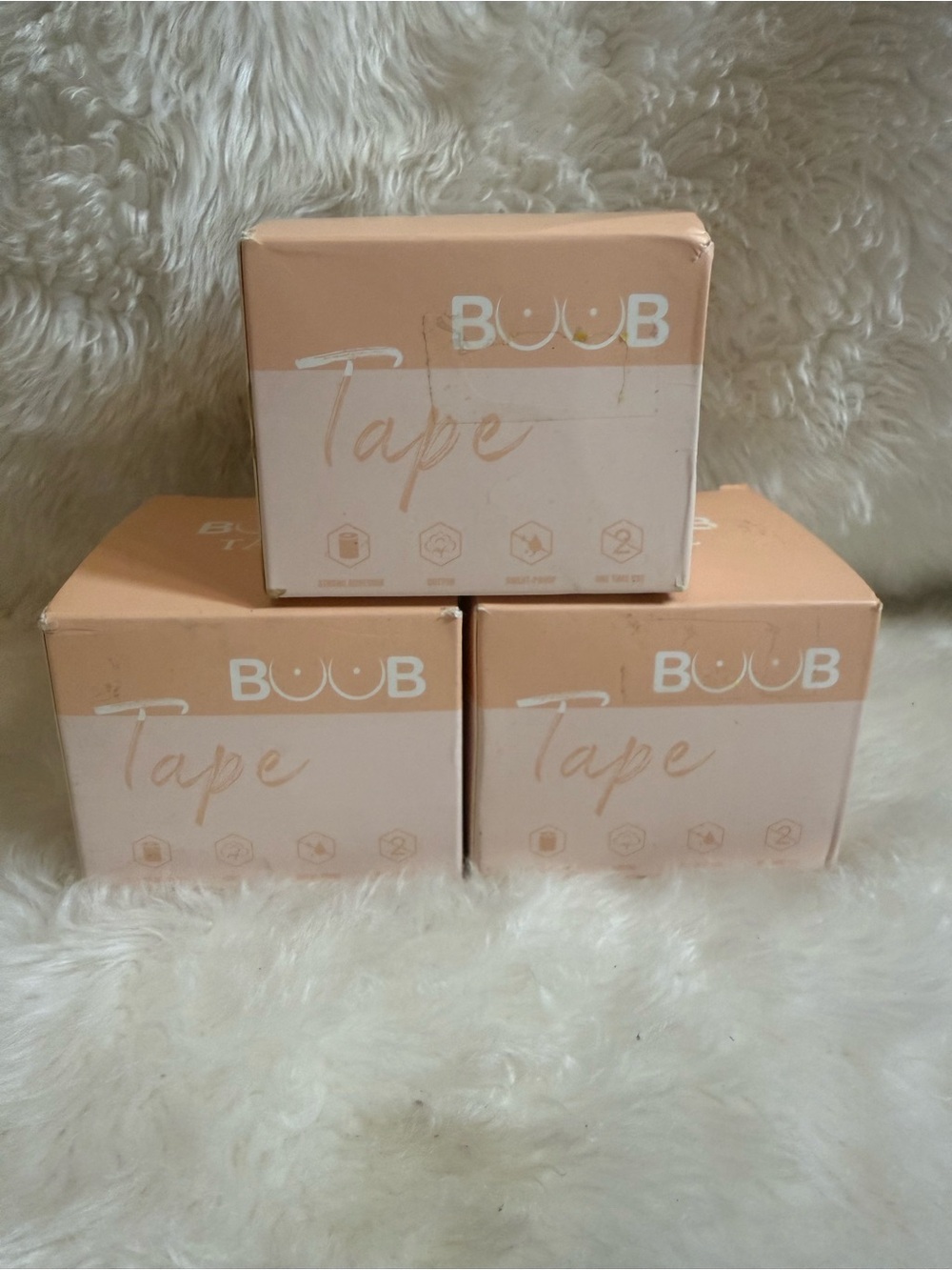 BOOB Tape Breast Lift Tape Bundle of 3 E Cup Nude Latex-Free New in Box
